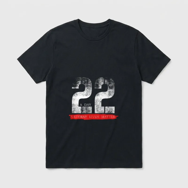 Veterans Suicide Awareness T-Shirt – Classic T-Shirt in Black