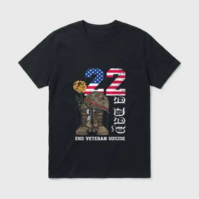 End Veteran Suicide T-Shirt – Classic T-Shirt in Black