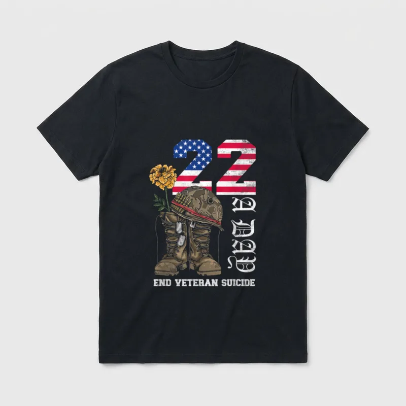 End Veteran Suicide T-Shirt – Classic T-Shirt in Black
