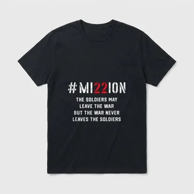 PTSD Support Veteran T-Shirt – Classic T-Shirt in Black