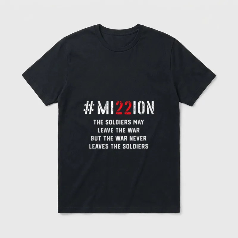PTSD Support Veteran T-Shirt – Classic T-Shirt in Black