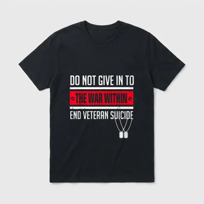 Veteran Suicide Prevention T-Shirt – Classic T-Shirt in Black