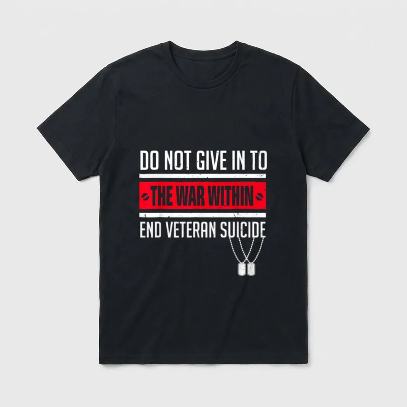 Veteran Suicide Prevention T-Shirt – Classic T-Shirt in Black