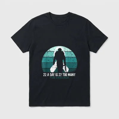 Military PTSD Suicide Prevention T-Shirt – Classic T-Shirt in Black