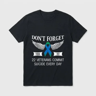 Veteran PTSD Support T-Shirt – Classic T-Shirt in Black