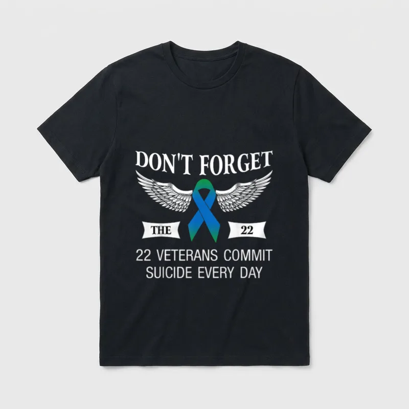 Veteran PTSD Support T-Shirt – Classic T-Shirt in Black