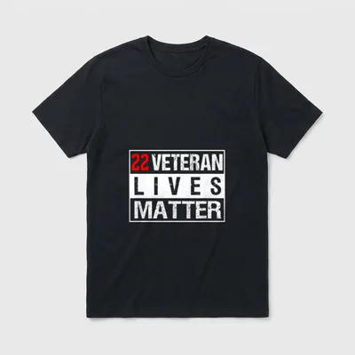 Veteran Lives Matter Suicide T-Shirt – Classic T-Shirt in Black