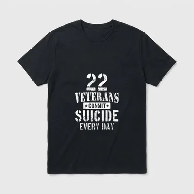 Veteran Support Awareness T-Shirt – Classic T-Shirt in Black