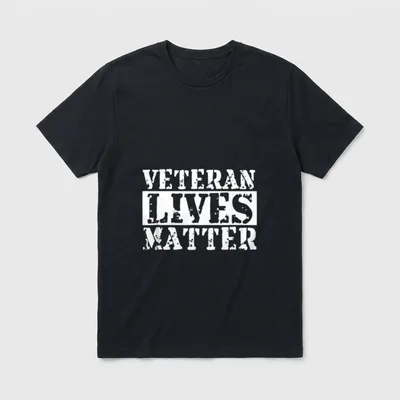 Military Veteran Awareness T-Shirt – Classic T-Shirt in Black