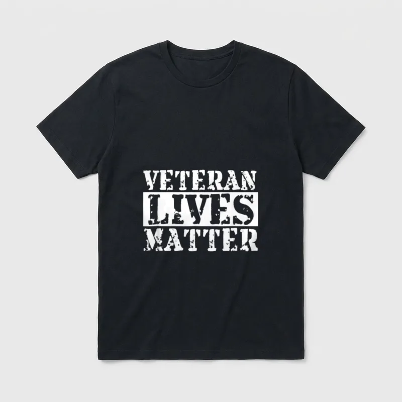 Military Veteran Awareness T-Shirt – Classic T-Shirt in Black