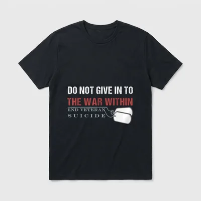 End Veteran Suicide Support T-Shirt – Classic T-Shirt in Black