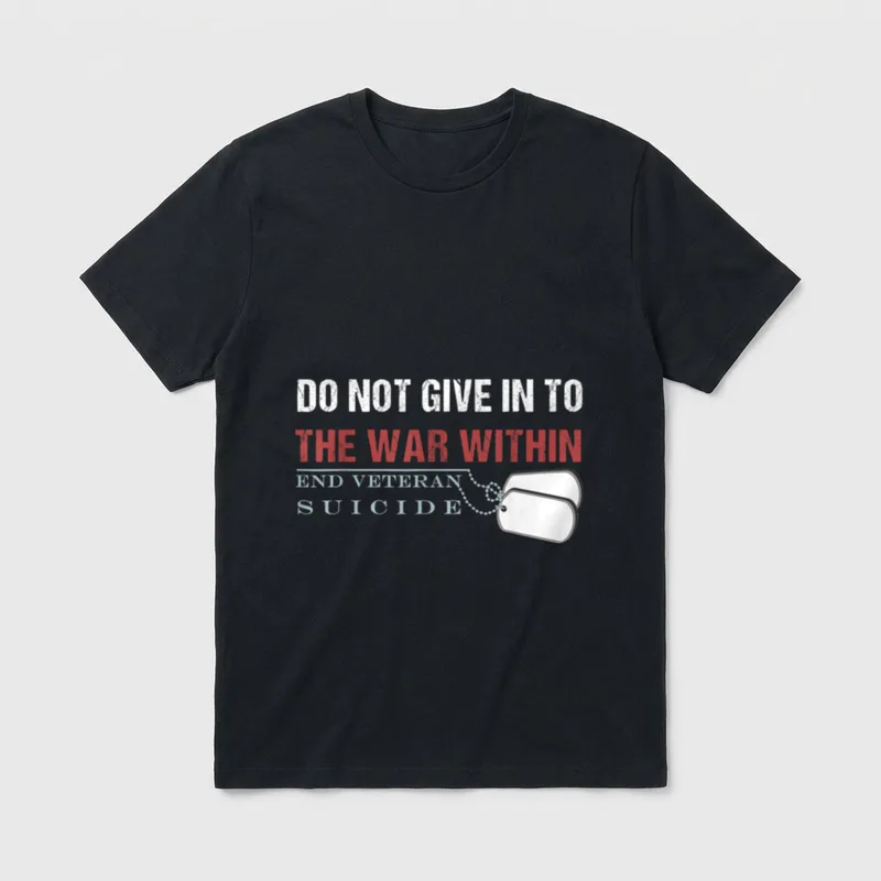 End Veteran Suicide Support T-Shirt – Classic T-Shirt in Black