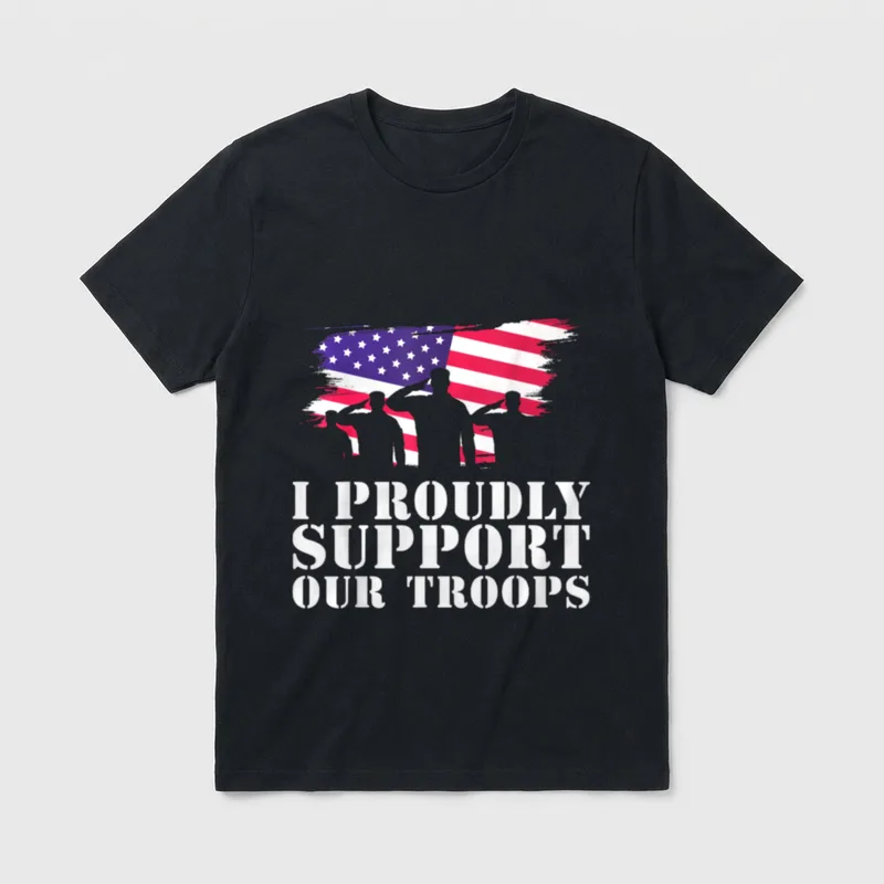 I Proudly Support Our T-Shirt – Classic T-Shirt in Black