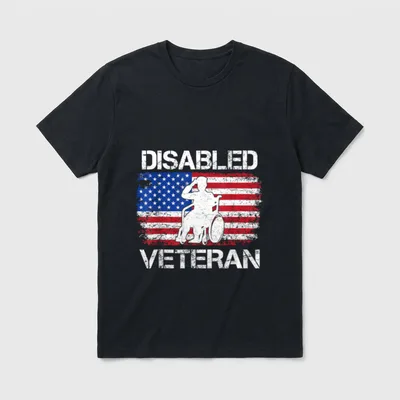 Disabled Veteran Pride T-Shirt – Classic T-Shirt in Black