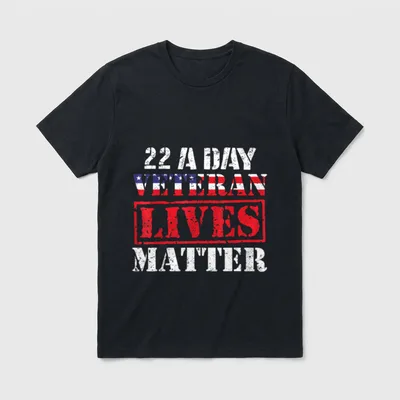 Veterans Day Awareness T-Shirt – Classic T-Shirt in Black