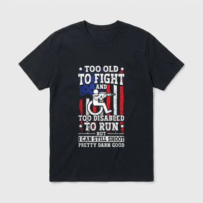 Patriotic Veteran Support T-Shirt – Classic T-Shirt in Black