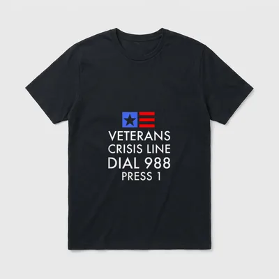 Veteran Crisis Support T-Shirt – Classic T-Shirt in Black