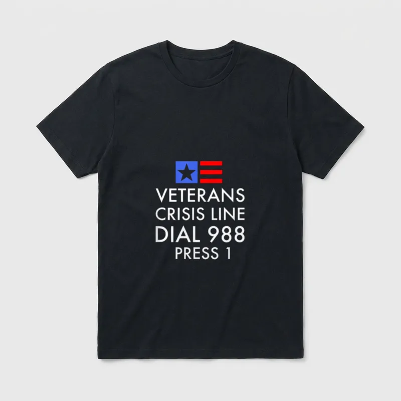 Veteran Crisis Support T-Shirt – Classic T-Shirt in Black