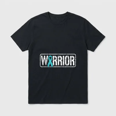 PTSD Awareness Military Warrior Ribbon 22 T-Shirt – Classic T-Shirt in Black