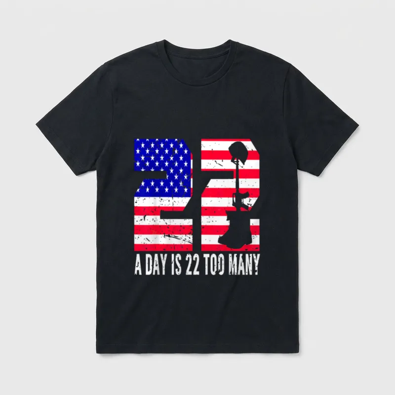 Days Is Too Manys Veteran Lives T-Shirt – Classic T-Shirt in Black
