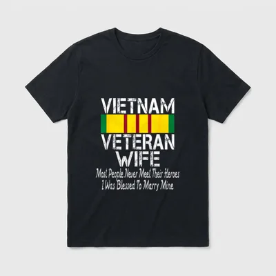 Vietnam Veteran Wife Shirt – Classic T-Shirt in Black
