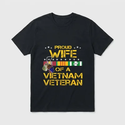 Vietnam Veteran Wife T-Shirt – Classic T-Shirt in Black