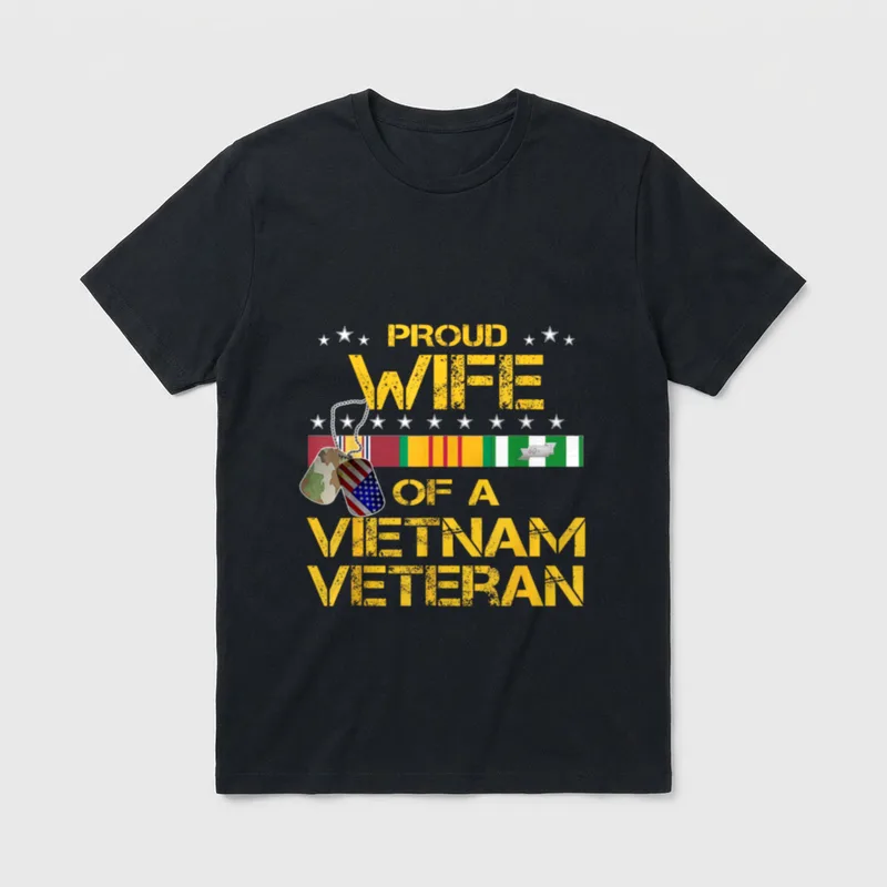 Vietnam Veteran Wife T-Shirt – Classic T-Shirt in Black
