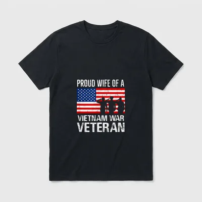 Vietnam Veteran Spouse T-Shirt – Classic T-Shirt in Black