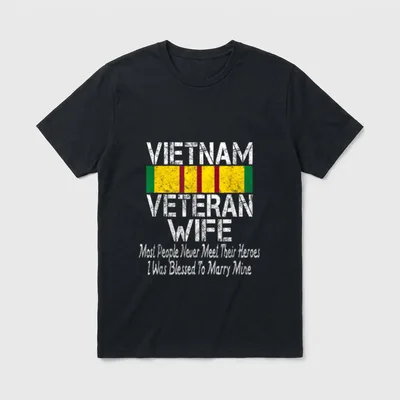 Military Vet Spouse T-Shirt – Classic T-Shirt in Black