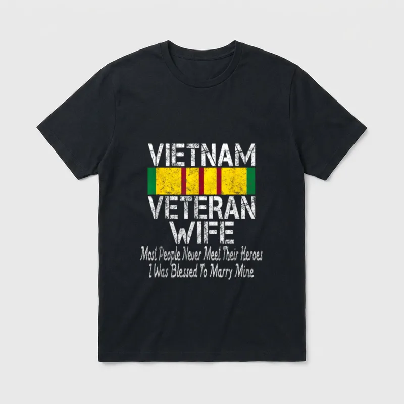 Military Vet Spouse T-Shirt – Classic T-Shirt in Black