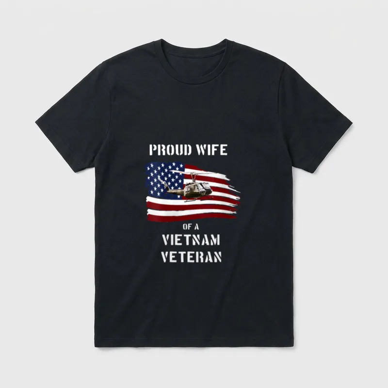 Military Spouse Proud T-Shirt – Classic T-Shirt in Black