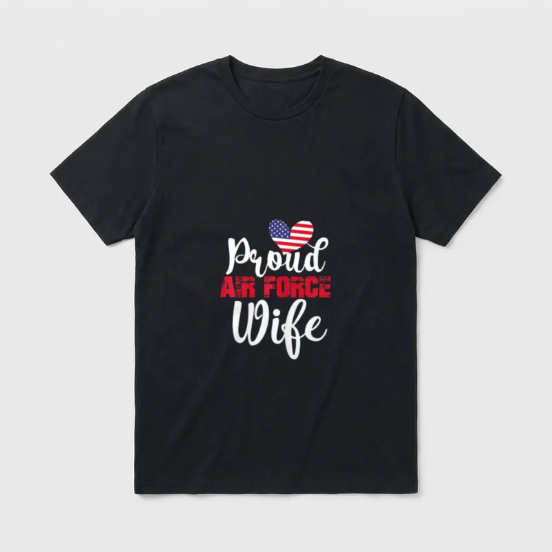 Air Force Spouse Military T-Shirt – Classic T-Shirt in Black