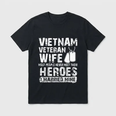 Vietnam Veteran Wife Gear T-Shirt – Classic T-Shirt in Black