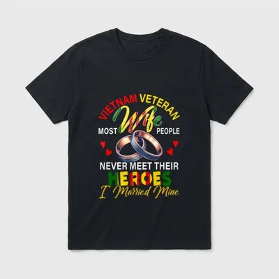 Vietnam Veteran Wife People T-Shirt – Classic T-Shirt in Black