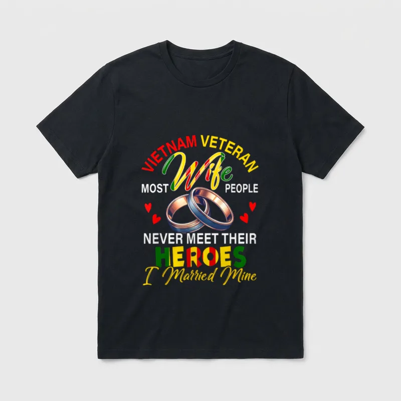 Vietnam Veteran Wife People T-Shirt – Classic T-Shirt in Black