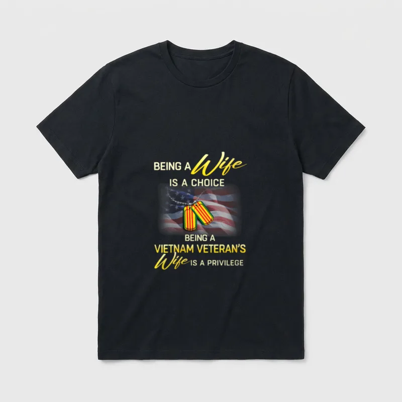 Vietnam Veteran's Wife T-Shirt – Classic T-Shirt in Black