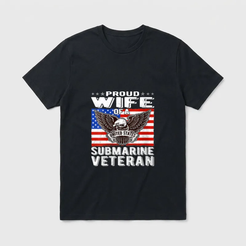 Submarine Veteran Wife T-Shirt – Classic T-Shirt in Black