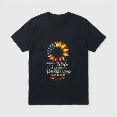 Military Spouse Wife T-Shirt – Classic T-Shirt in Black