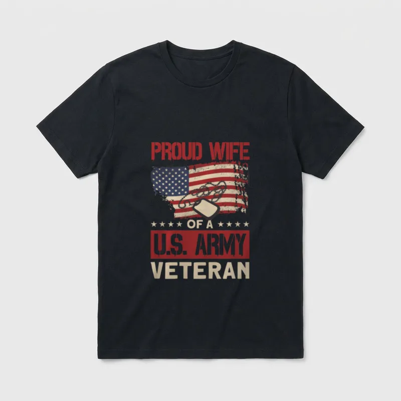 Soldier Wife Pride T-Shirt – Classic T-Shirt in Black