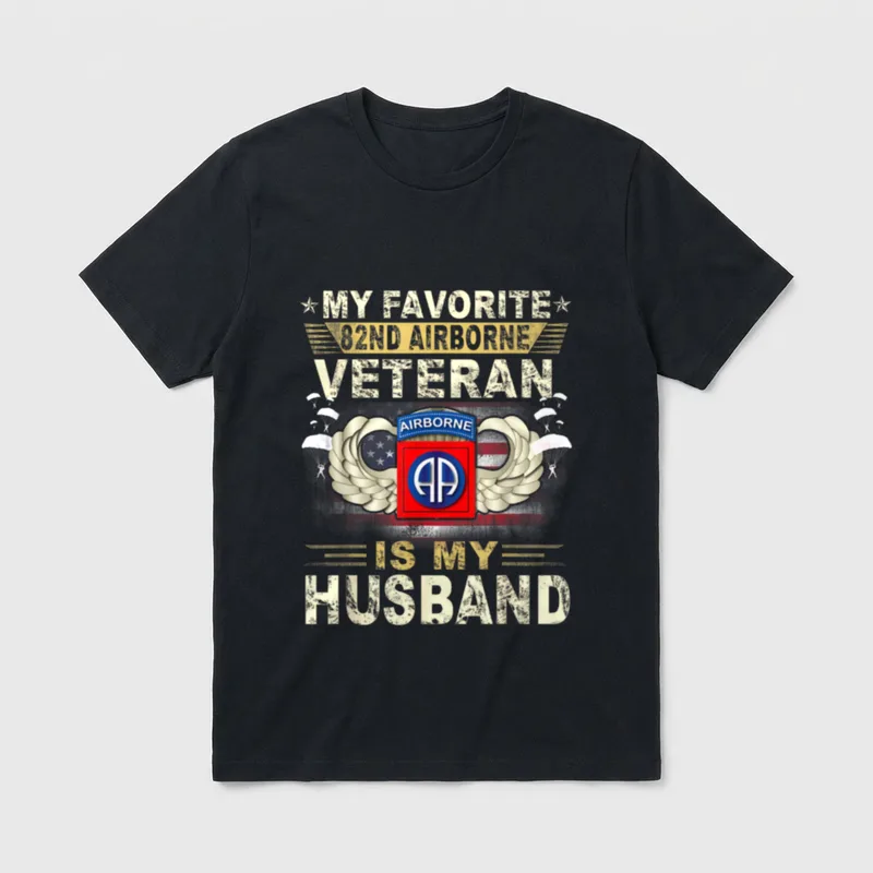 82nd Airborne Veteran Wife T-Shirt – Classic T-Shirt in Black