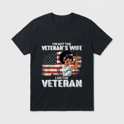 I'm Not The-Veteran's Wife T-Shirt – Classic T-Shirt in Black