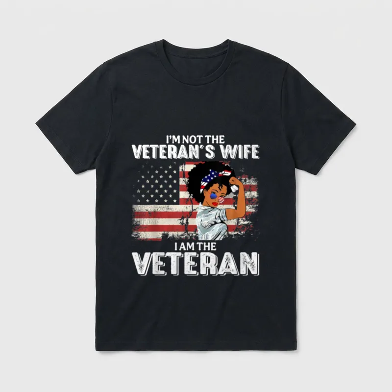 I'm Not The-Veteran's Wife T-Shirt – Classic T-Shirt in Black