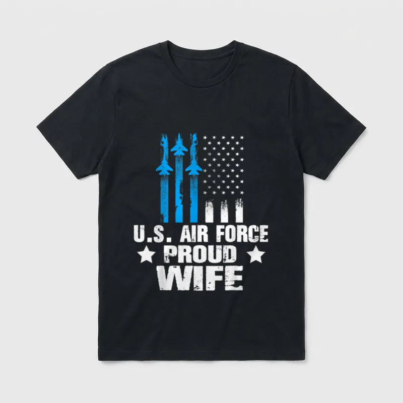 Military Spouse Veteran Family T-Shirt – Classic T-Shirt in Black