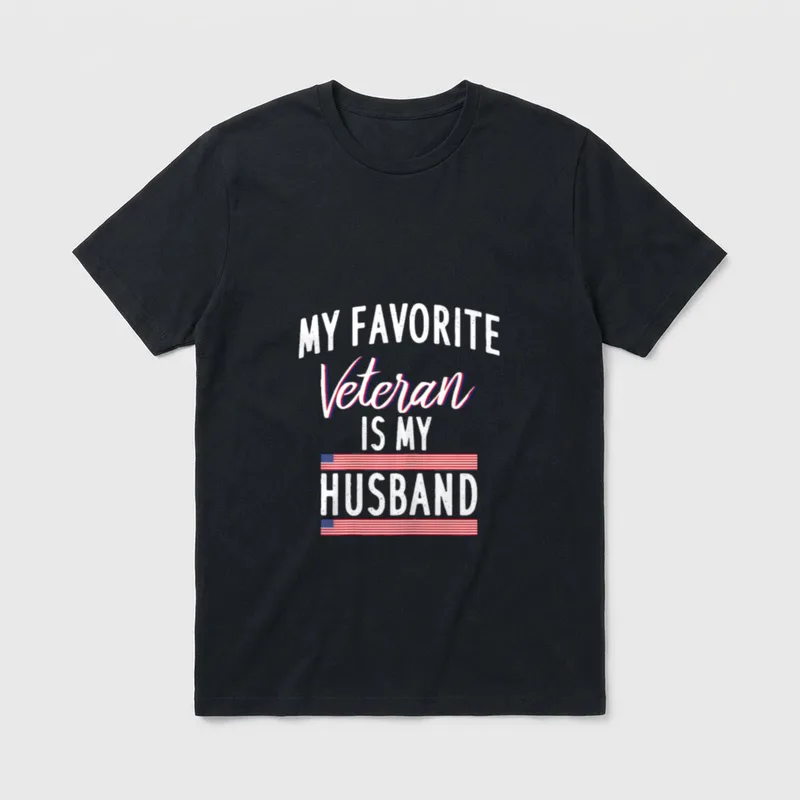 Veteran Husband T-Shirt – Classic T-Shirt in Black