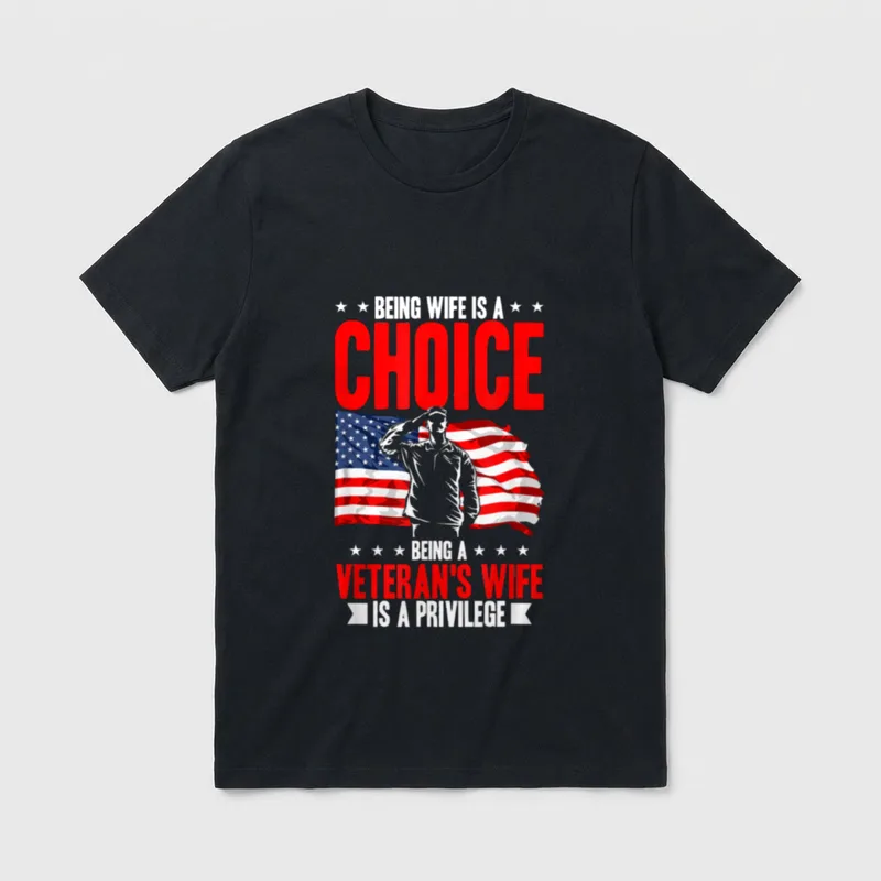Military Wife Honor T-Shirt – Classic T-Shirt in Black