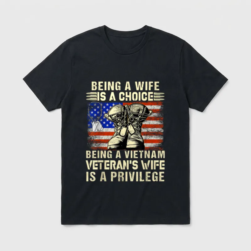 Veteran's Wife T-Shirt – Classic T-Shirt in Black