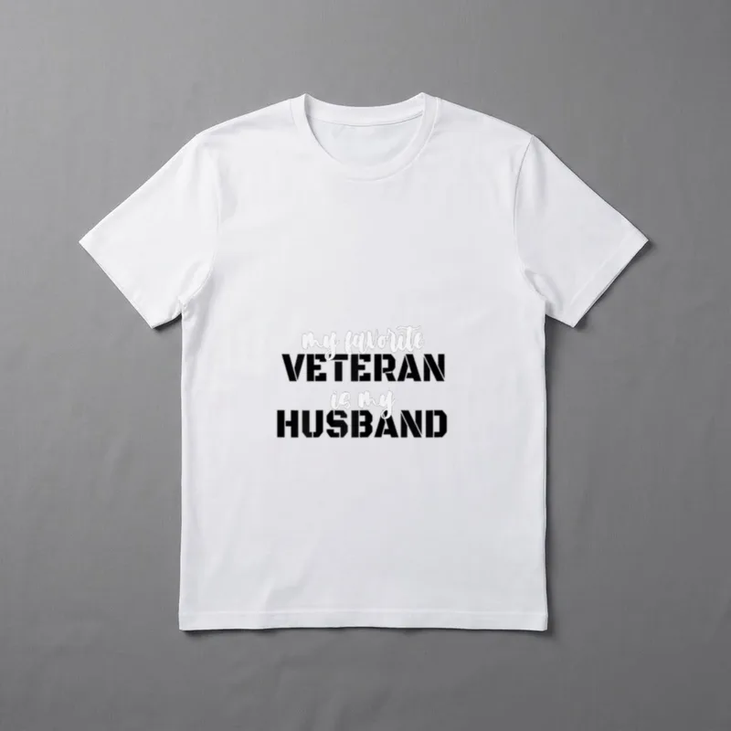 Military Wife Veteran Husband T-Shirt – Classic T-Shirt in Black