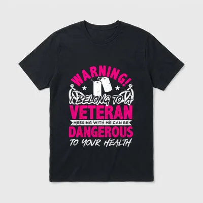 Military Wife Proud Support T-Shirt – Classic T-Shirt in Black
