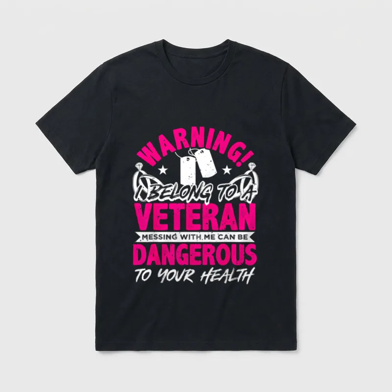 Military Wife Proud Support T-Shirt – Classic T-Shirt in Black