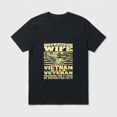 Military Spouse Freedom T-Shirt – Classic T-Shirt in Black